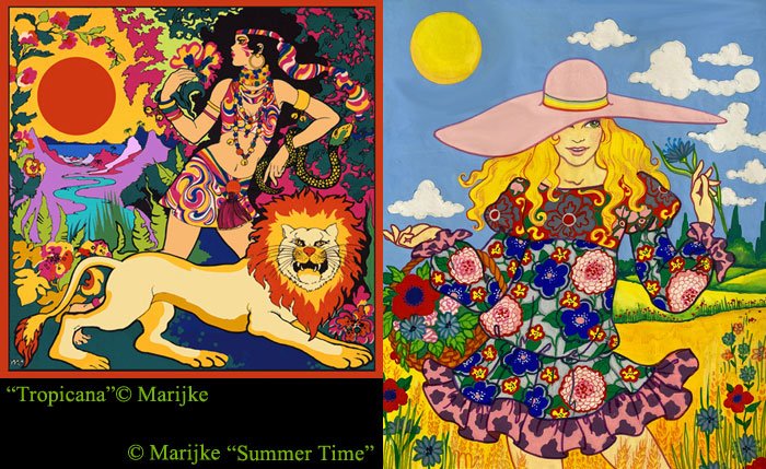 psychedelic painting Tropicana & Summertime 