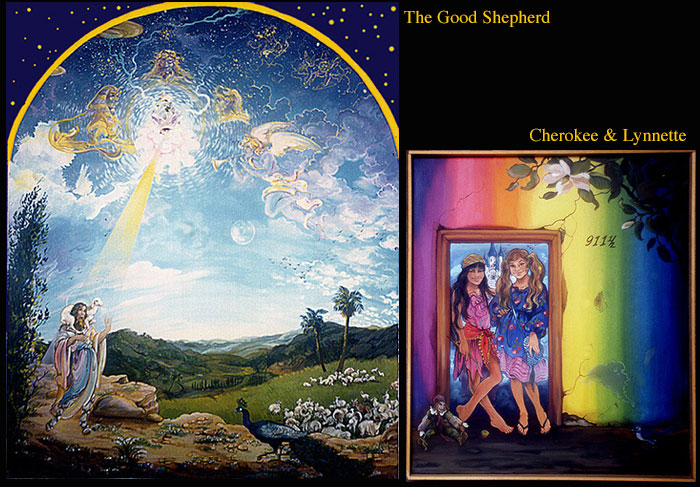 Art painting of Good Shepherd Cherokee & Lynette