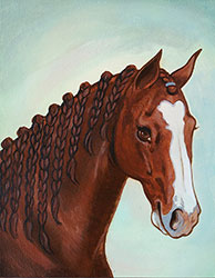 acrylic equine paintings