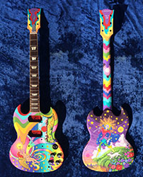 psychedelic acoustic guitar art