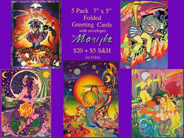 postcards psychedelic art